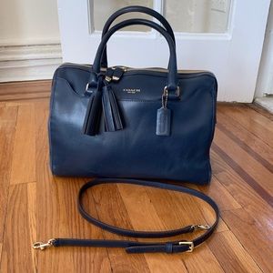 COACH - LEGACY HALEY LEATHER + SUEDE BAG